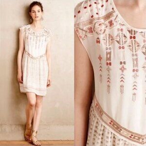 Anthropologie One September Embroidered Dress Ethereal Fairy Feminine Coquette